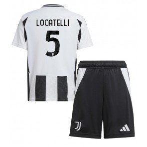 Juventus Manuel Locatelli #5 Domaci Dres za Dječji 2024-25 Kratak Rukavima (+ kratke hlače)